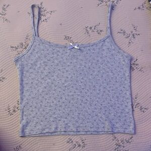 Women's Blue Floral Tank Top